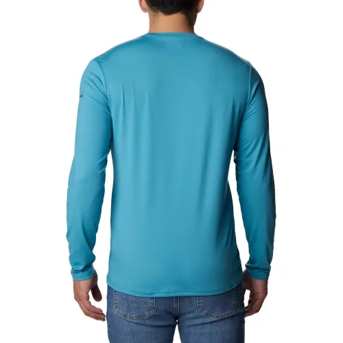 Columbia Tech Trail Long Sleeve Graphic Férfi Sport felső 424-Shasta