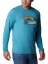 Columbia Tech Trail Long Sleeve Graphic Férfi Sport felső 424-Shasta