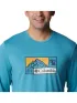 Columbia Tech Trail Long Sleeve Graphic Férfi Sport felső 424-Shasta
