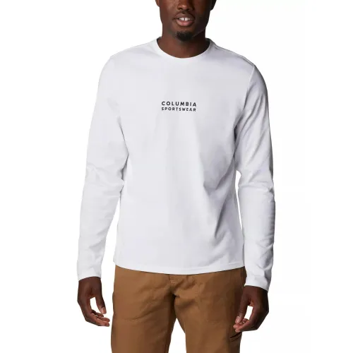 Columbia Csc Alpine Way II LS Tee Férfi Póló 101-White