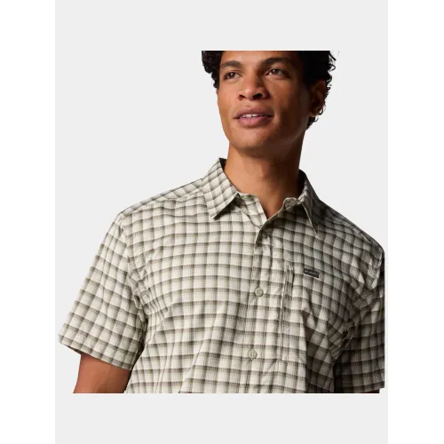 Columbia Silver Ridge Utility Lite Novelty Short Sleeve Shirt Férfi Ing 348-Safari