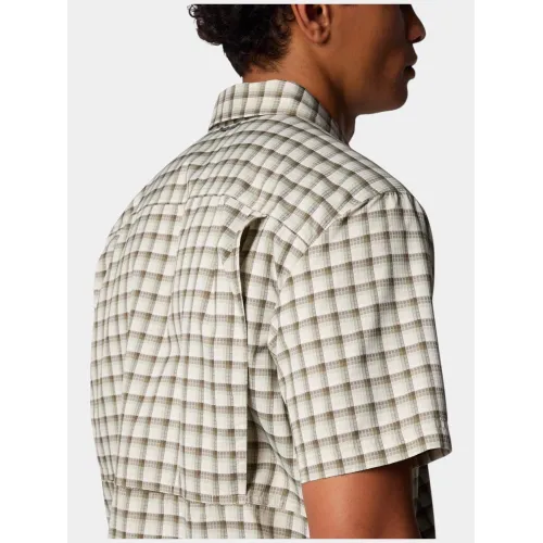 Columbia Silver Ridge Utility Lite Novelty Short Sleeve Shirt Férfi Ing 348-Safari