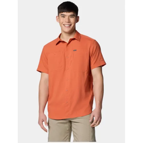 Columbia Silver Ridge Utility Lite Short Sleeve Shirt Férfi Ing 851-Tuscan