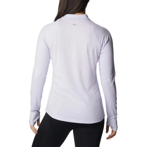 Columbia W Endless Trail 1/2 Zip Mesh Long Sleeve Női Polár, Softshell, Középréteg 568-Purple Tint