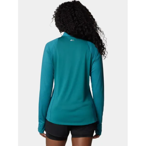 Columbia W Endless Trail 1/2 Zip Mesh Long Sleev Női Polár, Softshell, Középréteg 364-River Blue