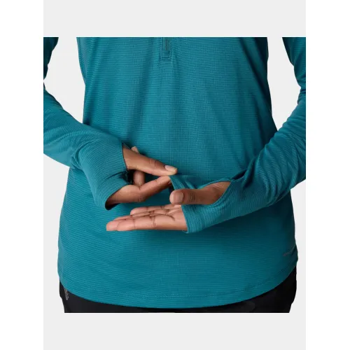Columbia W Endless Trail 1/2 Zip Mesh Long Sleev Női Polár, Softshell, Középréteg 364-River Blue