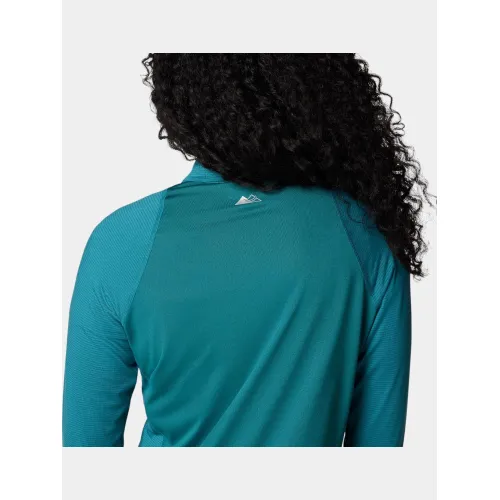 Columbia W Endless Trail 1/2 Zip Mesh Long Sleev Női Polár, Softshell, Középréteg 364-River Blue