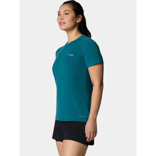 Columbia W Endless Trail Running Tech Tee Női Fitness felső 364-River Blue