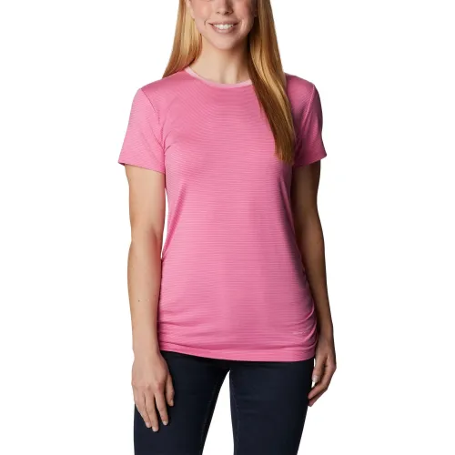 Columbia Leslie Falls Short Sleeve Shirt Női Sport felső 679-Wild Rose
