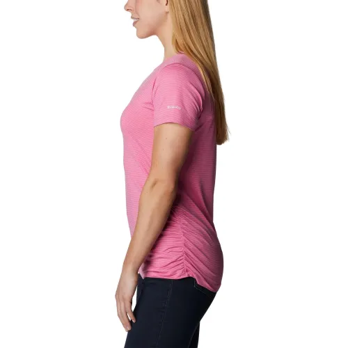 Columbia Leslie Falls Short Sleeve Shirt Női Sport felső 679-Wild Rose