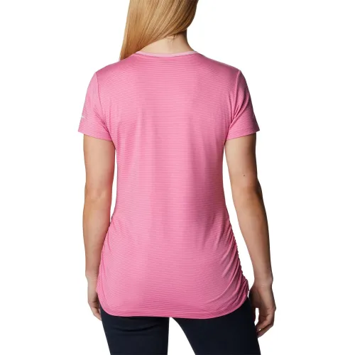 Columbia Leslie Falls Short Sleeve Shirt Női Sport felső 679-Wild Rose