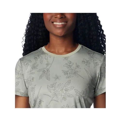 Columbia Leslie Falls Short Sleeve Női Sport felső 348-Safari