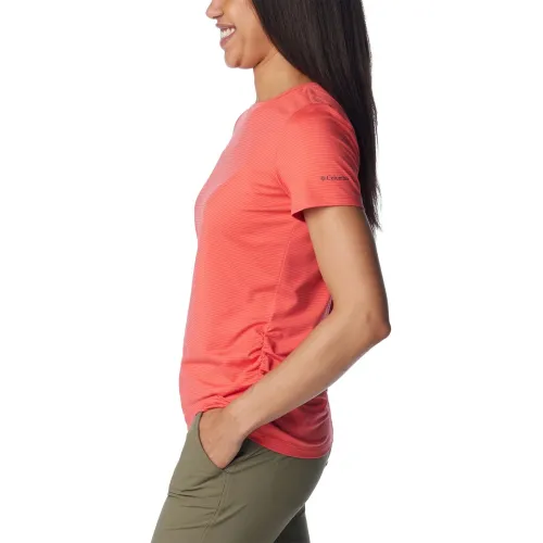 Columbia Leslie Falls Short Sleeve Női Sport felső 608-Juicy