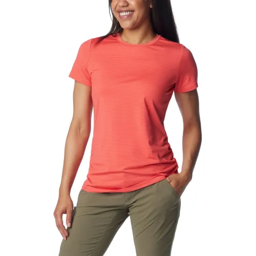 Columbia Leslie Falls Short Sleeve Női Sport felső 608-Juicy