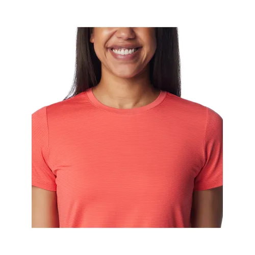 Columbia Leslie Falls Short Sleeve Női Sport felső 608-Juicy