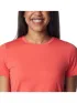 Columbia Leslie Falls Short Sleeve Női Sport felső 608-Juicy