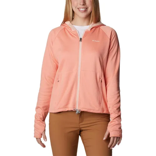 Columbia Boundless Trek Grid Fleece Női Pulóver 828-Summer Peach