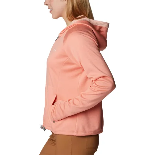 Columbia Boundless Trek Grid Fleece Női Pulóver 828-Summer Peach