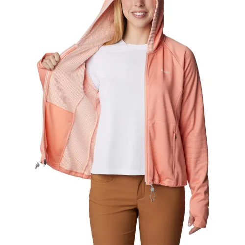 Columbia Boundless Trek Grid Fleece Női Pulóver 828-Summer Peach