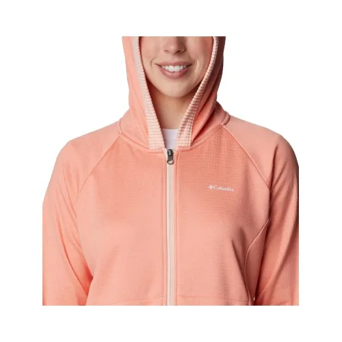 Columbia Boundless Trek Grid Fleece Női Pulóver 828-Summer Peach