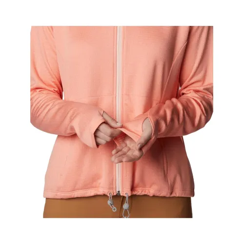Columbia Boundless Trek Grid Fleece Női Pulóver 828-Summer Peach