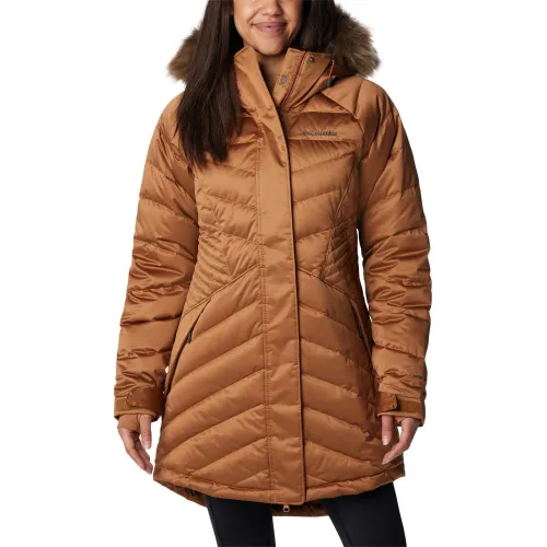 Columbia Lay D Down III Mid Jacket Női Utcai Kabát 224-Camel Brown