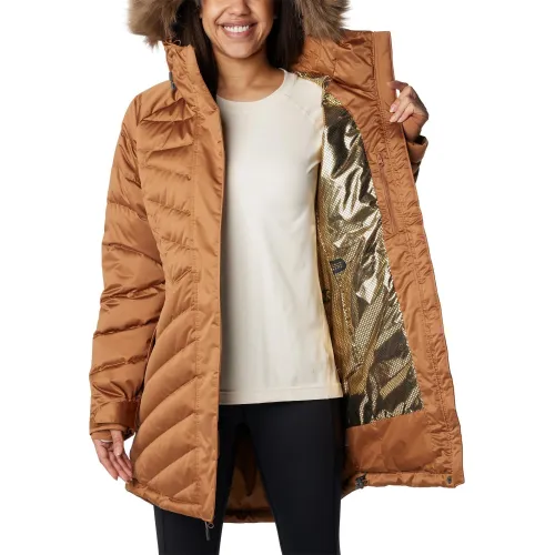 Columbia Lay D Down III Mid Jacket Női Utcai Kabát 224-Camel Brown