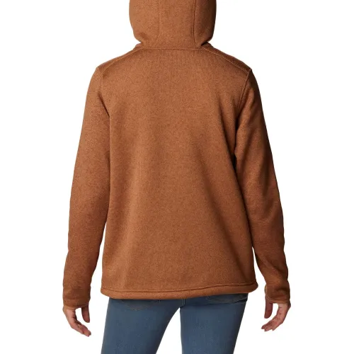 Columbia Sweater Weather Sherpa Full Zip Női Polár, Softshell, Középréteg 224-Camel Brown