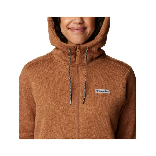 Columbia Sweater Weather Sherpa Full Zip Női Polár, Softshell, Középréteg 224-Camel Brown