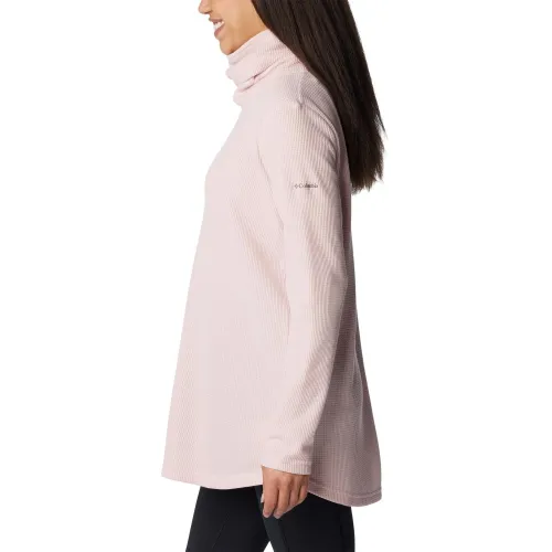 Columbia Holly Hideaway Waffle Cowl Neck Pullove Női Pulóver 626-Dusty Pink