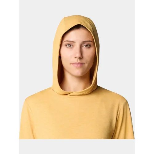 Mountain Hardwear Sunblocker Long Sleeve Hoody Női Sport felső 748-Sundown Gold Blissed Dye Print