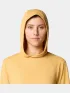 Mountain Hardwear Sunblocker Long Sleeve Hoody Női Sport felső 748-Sundown Gold Blissed Dye Print
