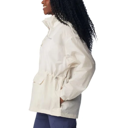 Columbia Paracutie Anorak Windbreaker Női Utcai Kabát 191-Chalk