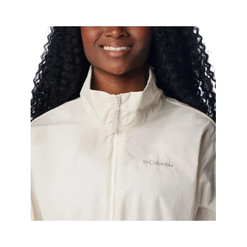 Columbia Paracutie Anorak Windbreaker Női Utcai Kabát 191-Chalk