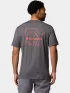 Columbia Kwick Hike Back Graphic Short Sleeve Tee Férfi Fitness felső 008-Black Heather