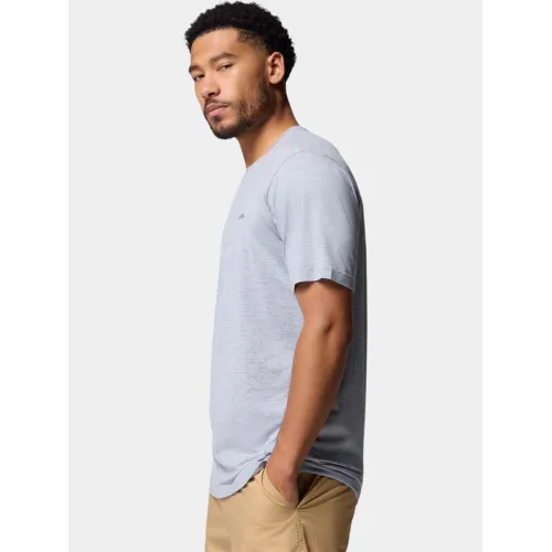 Columbia Kwick Hike Back Graphic Short Sleeve Tee Férfi Fitness felső 032-Tradewinds Grey Heather