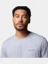 Columbia Kwick Hike Back Graphic Short Sleeve Tee Férfi Fitness felső 032-Tradewinds Grey Heather