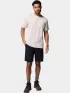 Columbia Kwick Hike Back Graphic Short Sleeve Tee Férfi Fitness felső 282-Dark Stone Heather