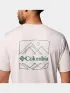 Columbia Kwick Hike Back Graphic Short Sleeve Tee Férfi Fitness felső 282-Dark Stone Heather