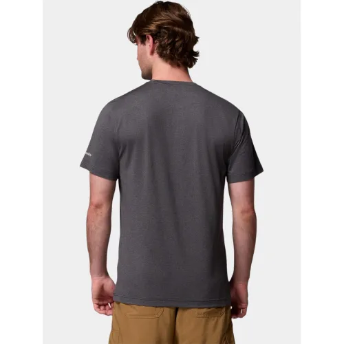 Columbia Kwick Hike Graphic Short Sleeve Tee Férfi Sport felső 007-Black Heather
