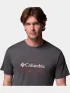 Columbia Kwick Hike Graphic Short Sleeve Tee Férfi Sport felső 007-Black Heather