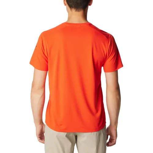 Columbia Summit Valley Short Sleeve Crew Férfi Póló 839-Spicy
