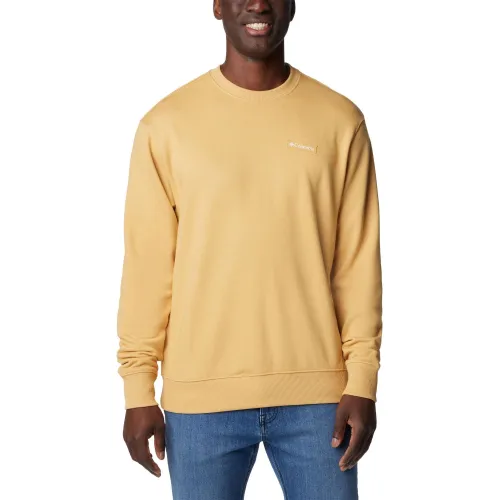 Columbia Marble Canyon French Terry Crew Férfi Pulóver 292-Light Camel