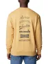 Columbia Marble Canyon French Terry Crew Férfi Pulóver 292-Light Camel