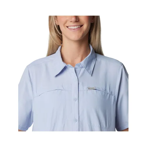 Columbia Silver Ridge 3.0 Short Sleeve Shirt Női Ing, Blúz 477-Whisper