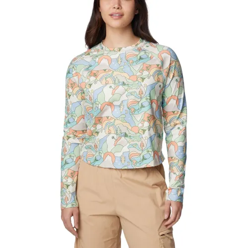 Columbia Boundless Trek Active Long Sleeve Shirt Női Póló 278-Dark Stone