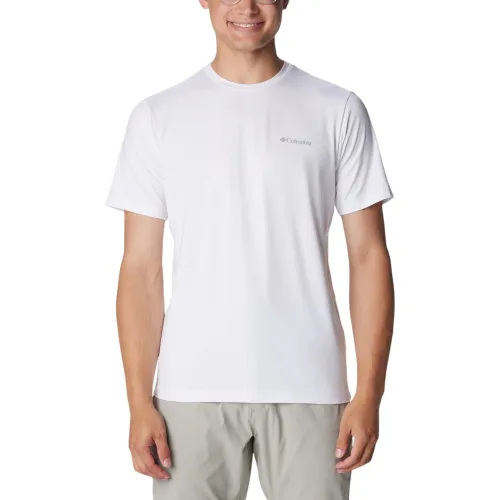 Columbia Tech Trail Crew Neck II Férfi Sport felső 100-White