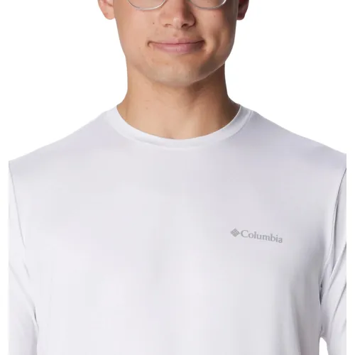 Columbia Tech Trail Crew Neck II Férfi Sport felső 100-White