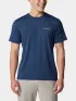 Columbia Tech Trail Crew Neck II Férfi Póló 464-Collegiate Navy