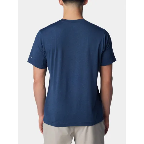 Columbia Tech Trail Crew Neck II Férfi Póló 464-Collegiate Navy